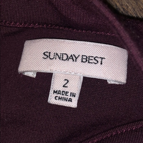 Aritzia (Sunday Best) Maroon Body-Con Dress! - Picture 3 of 3
